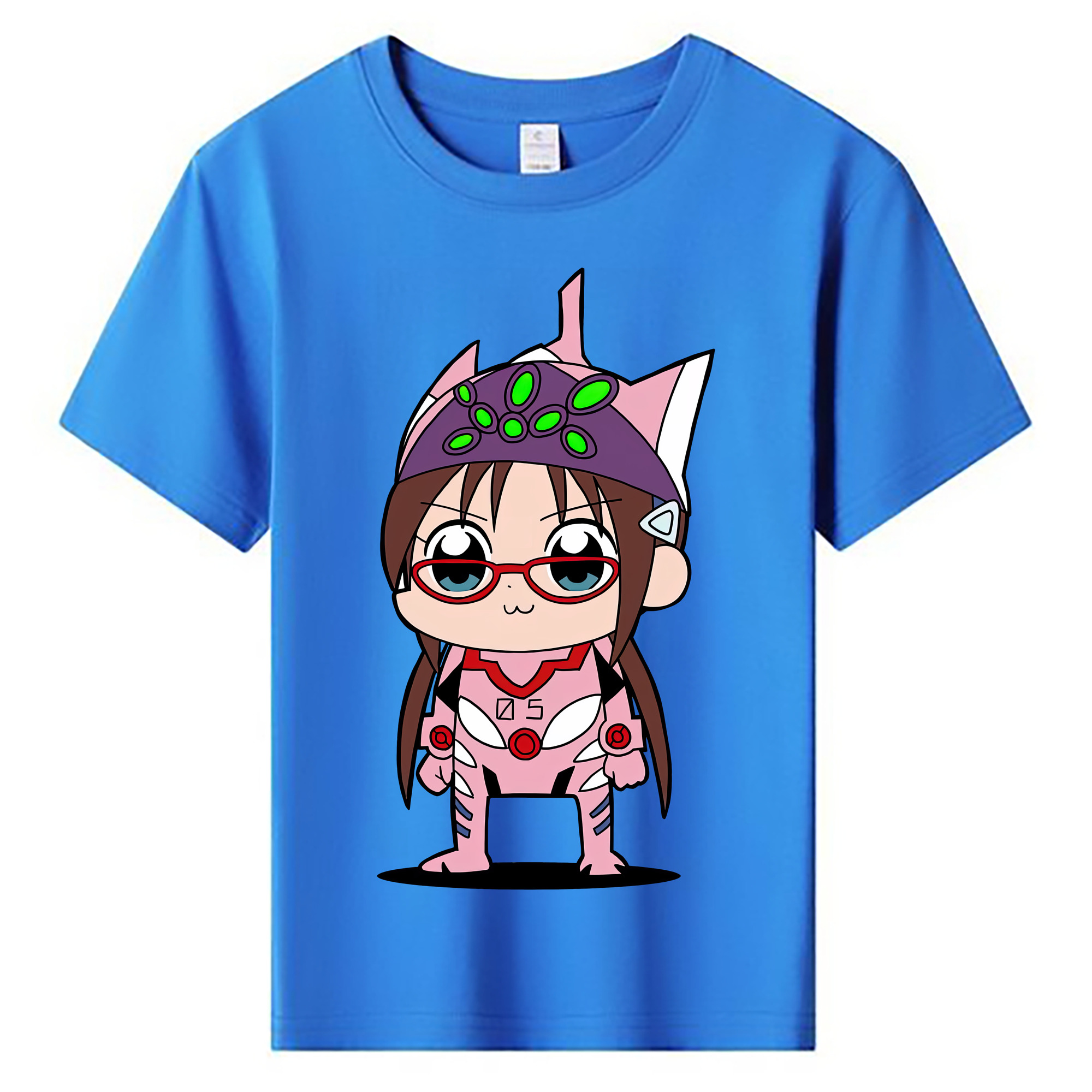 （画像用） EVA 新世紀エヴァンゲリオン 綿100％キッズTシャツ（フロントプリント）